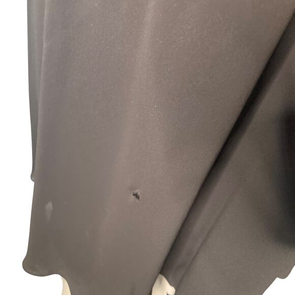 Evan Picone Swing Dress Womens 16 Chocolate Brown Chiffon Flowy Ruffles - Picture 13 of 16